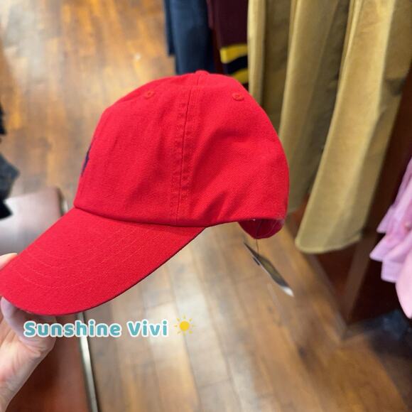 NWT POLO Ralph Lauren Women's Classic Sport Pickleball Golf Hat Red - Picture 2 of 5